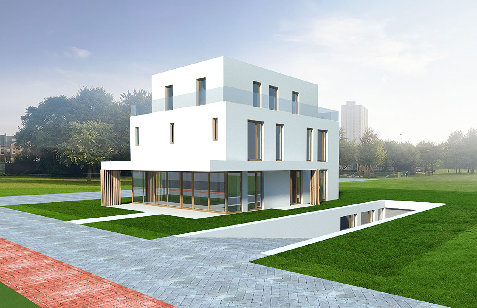 Vicent Architekten Pension Berlin-Grünau Ansicht