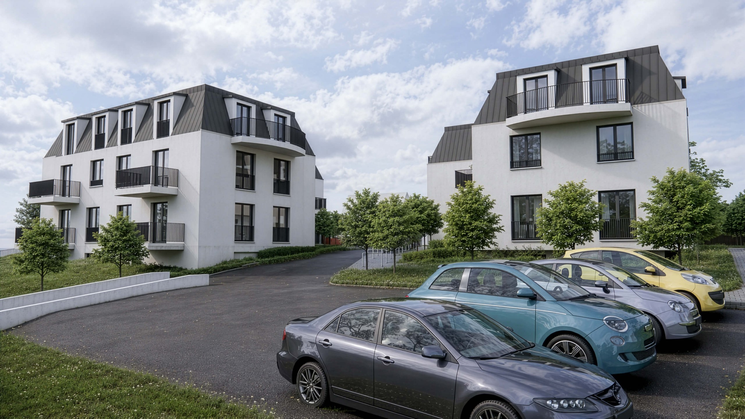 Vicent Architekten Wohnanlage Grünheide Ansicht Nordwest