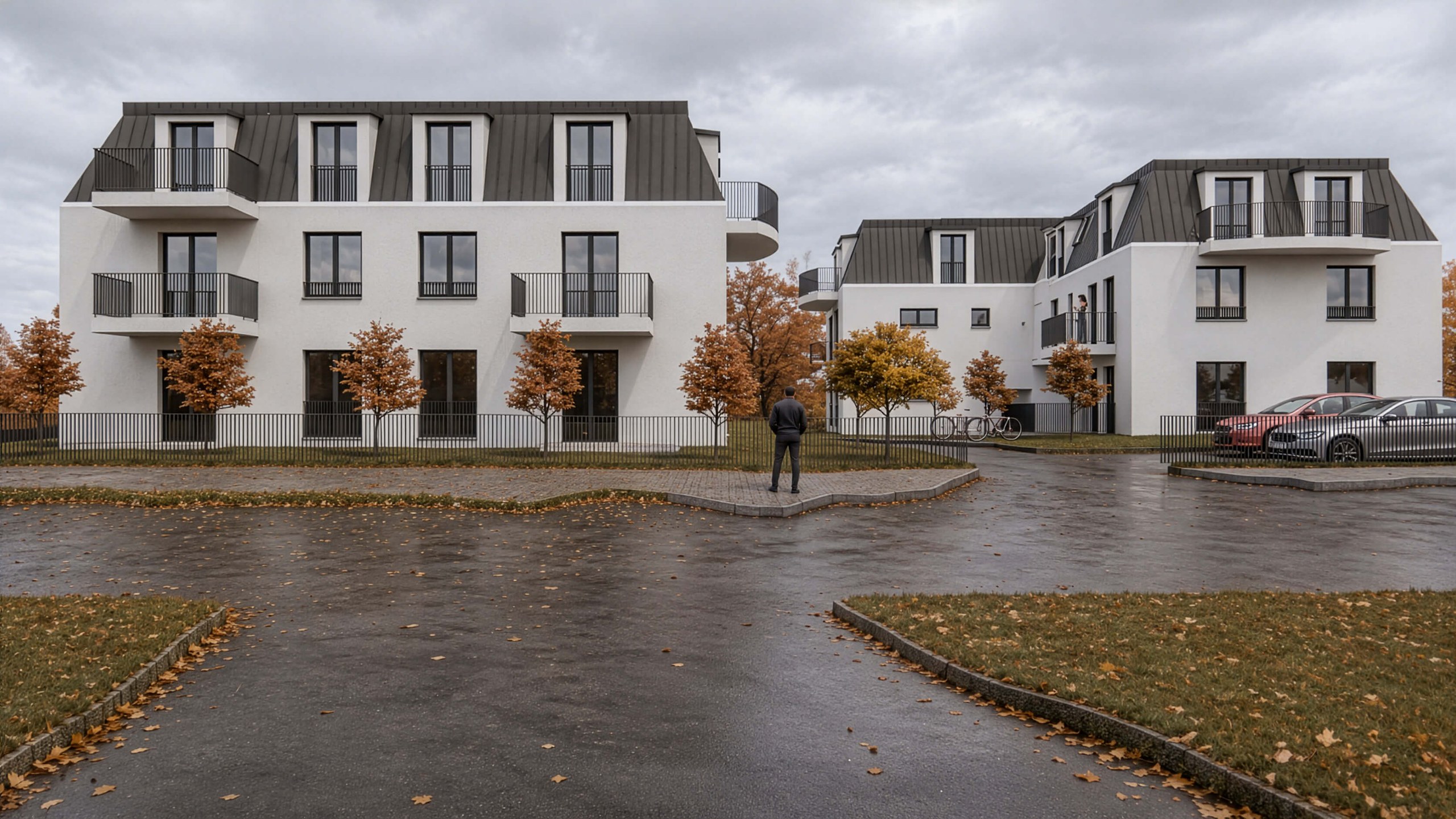Vicent Architekten Wohnanlage Grünheide Ansicht Südwest